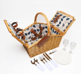 Wicker Picnic Basket For Two
