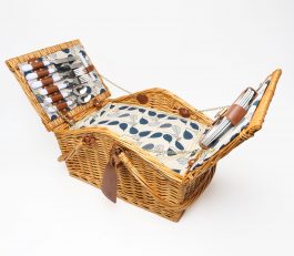 Wicker Picnic Basket For Four